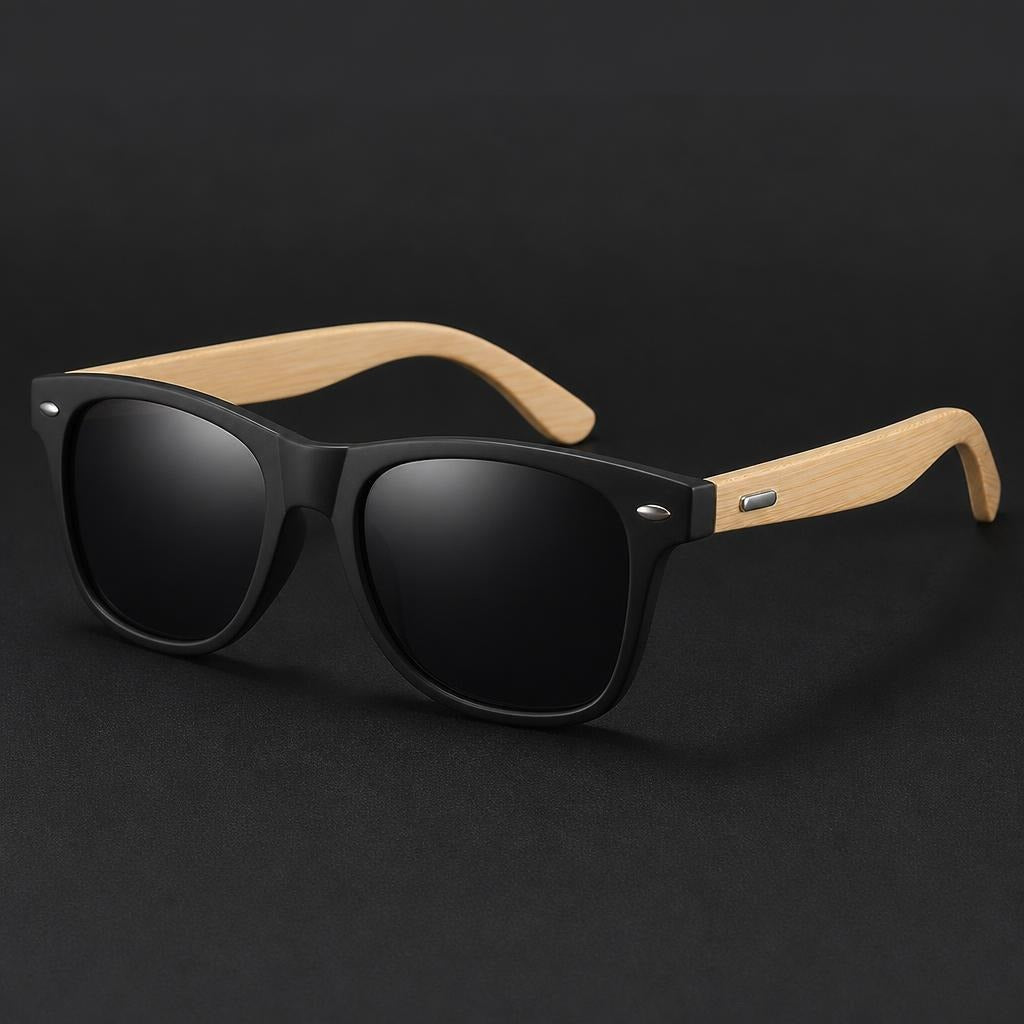 Marlow Bamboo Square Sunglasses