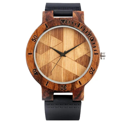 Solstice Geometric Wood Watch