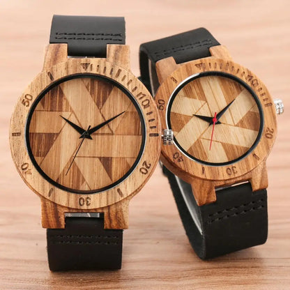 Solstice Geometric Wood Watch