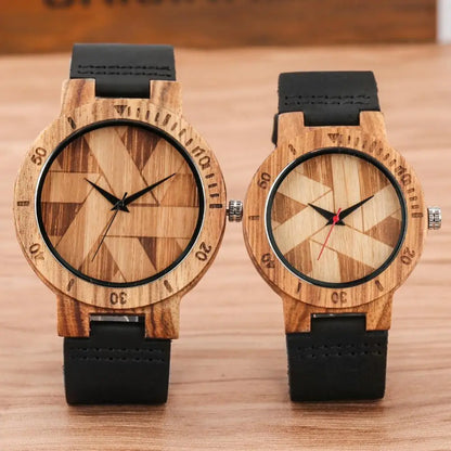 Solstice Geometric Wood Watch
