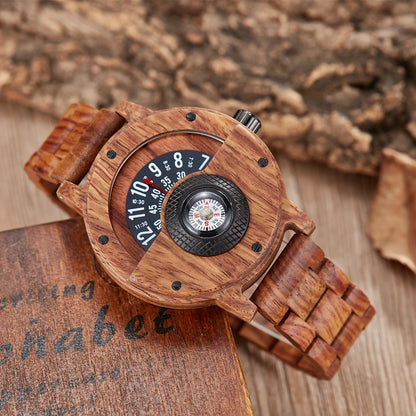 Nomad Turntable Wood Watch