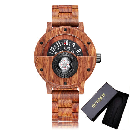 Nomad Turntable Wood Watch