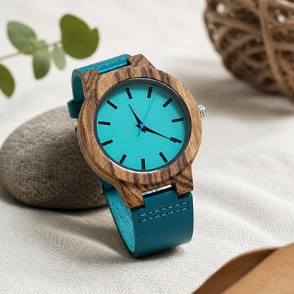 Ayla Natural Wood Watch