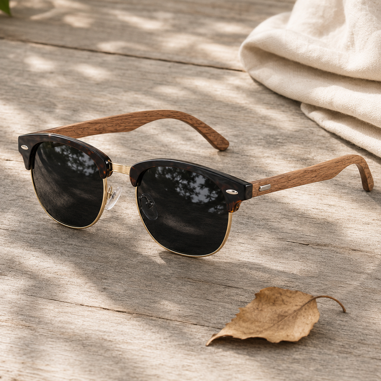 Bexley Wood ClubMaster Sunglasses