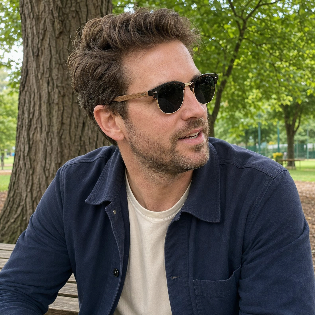 Bexley Wood ClubMaster Sunglasses