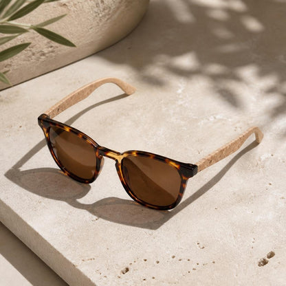 Braemar Bamboo Rectangle Sunglasses