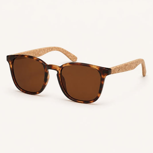 Braemar Bamboo Rectangle Sunglasses