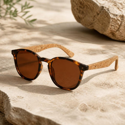 Braemar Bamboo Rectangle Sunglasses