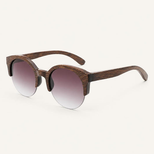 Bramble Bamboo Oval Sunglasses