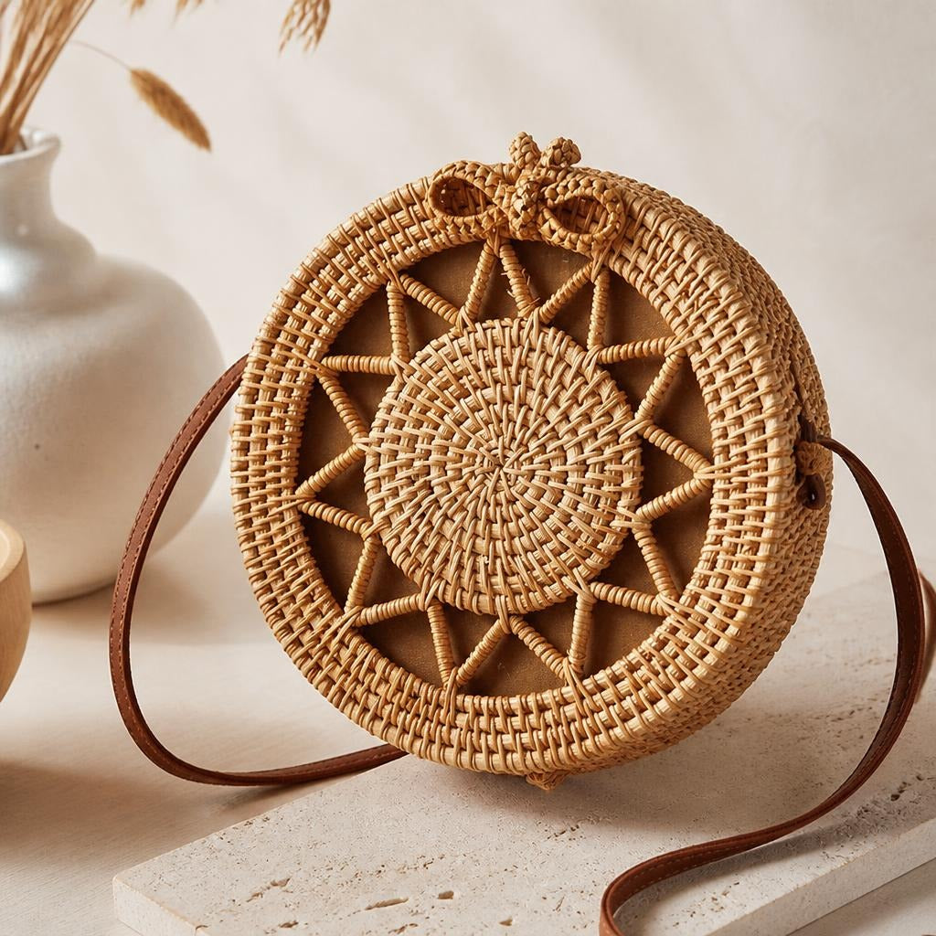 Calen Straw Handbag