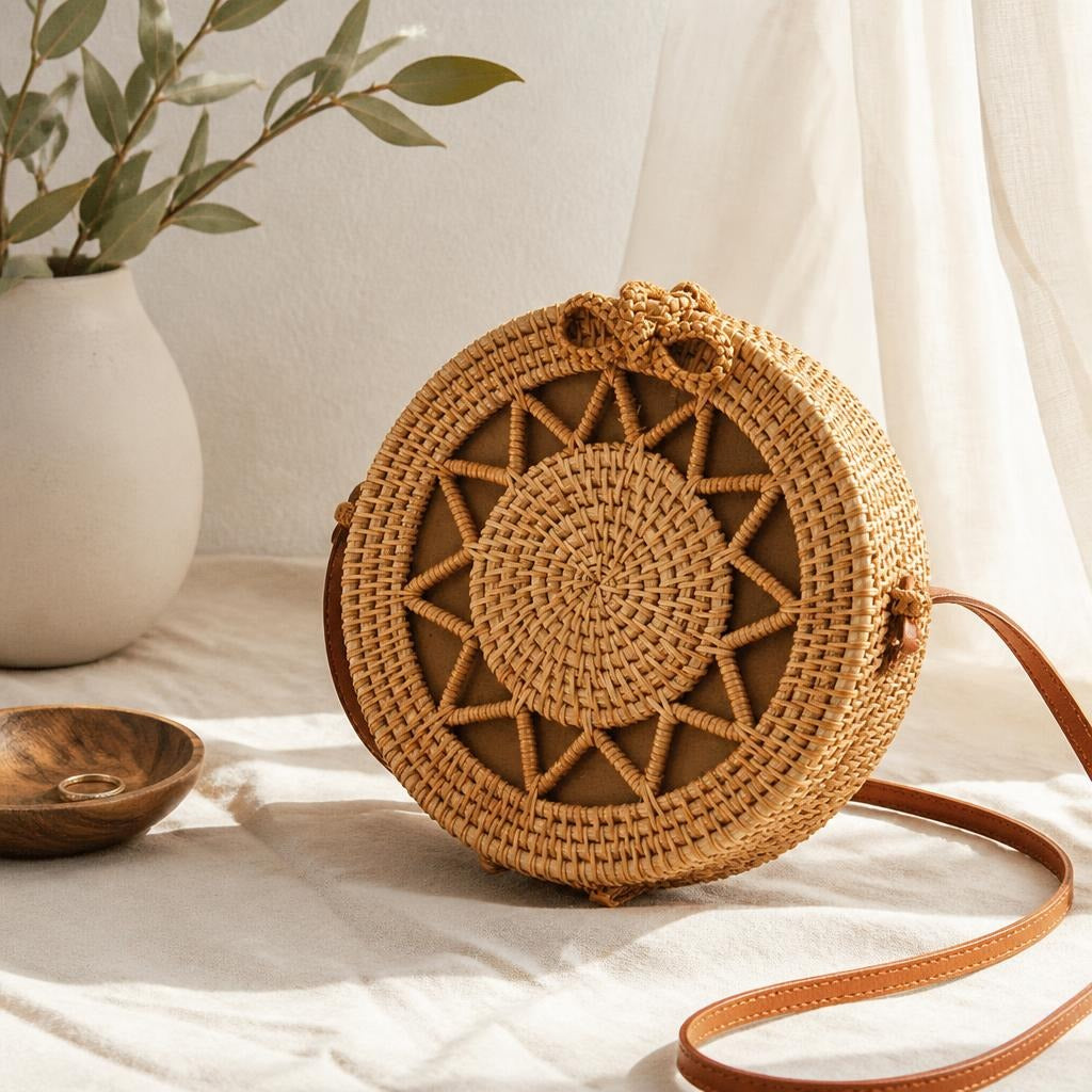 Calen Straw Handbag