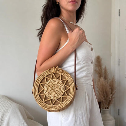 Calen Straw Handbag