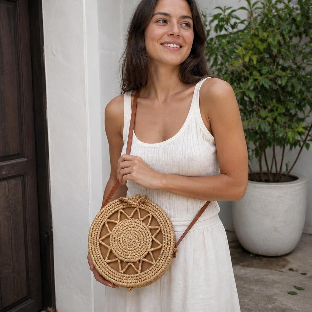 Calen Straw Handbag