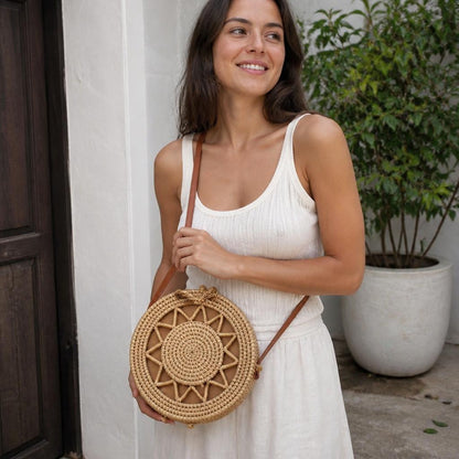 Calen Straw Handbag