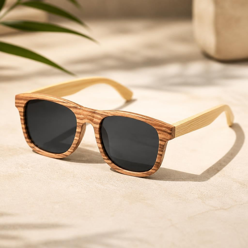 Fenby Bamboo Pilot Sunglasses