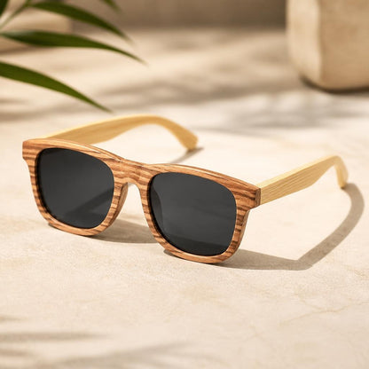 Fenby Bamboo Pilot Sunglasses