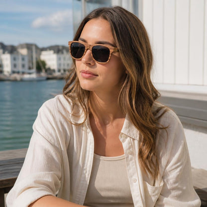 Fenby Bamboo Pilot Sunglasses