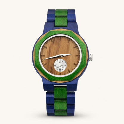 Juniper Dual-Time Wooden Watch