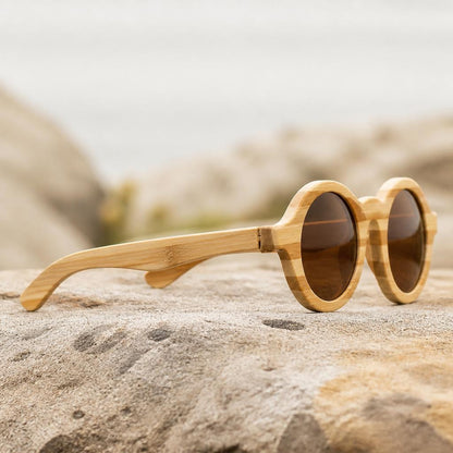 Kestrel Bamboo Oval Sunglasses