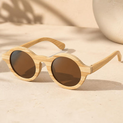 Kestrel Bamboo Oval Sunglasses
