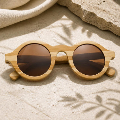 Kestrel Bamboo Oval Sunglasses