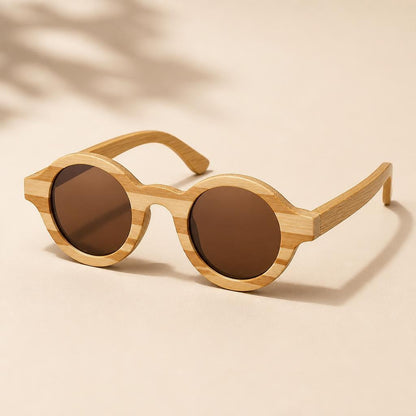 Kestrel Bamboo Oval Sunglasses