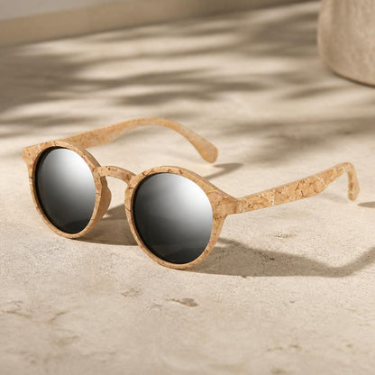 Lorien Bamboo Round Sunglasses