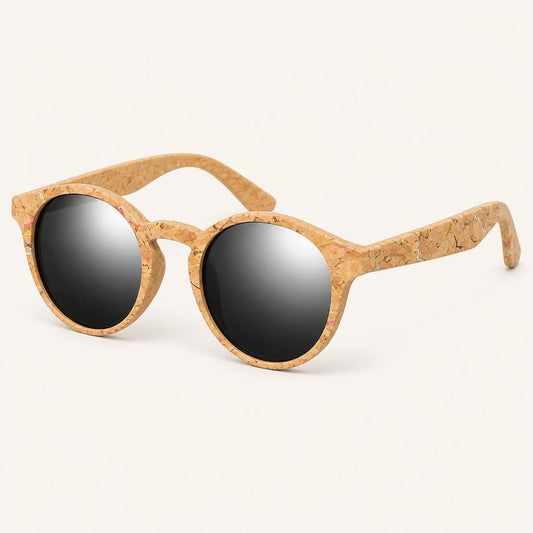 Lorien Bamboo Round Sunglasses