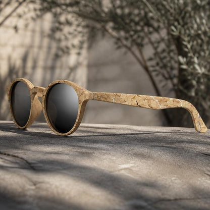 Lorien Bamboo Round Sunglasses