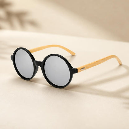 Lynton Bamboo Round Sunglasses