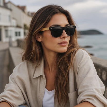 Marlow Bamboo Square Sunglasses