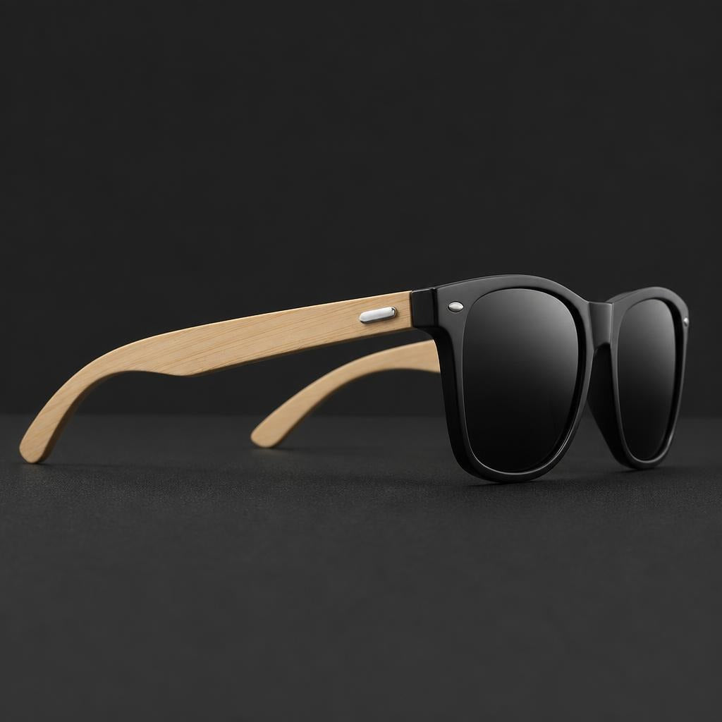 Marlow Bamboo Square Sunglasses