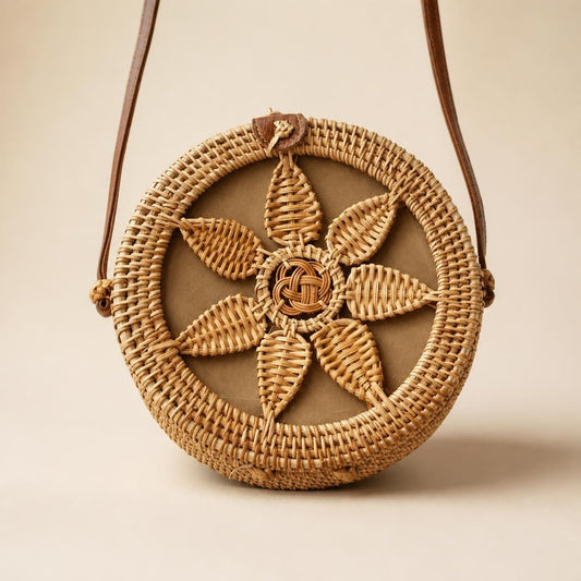Moss Straw Handbag