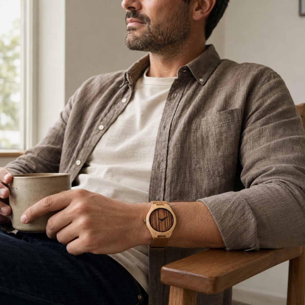 Riven Wooden Watch