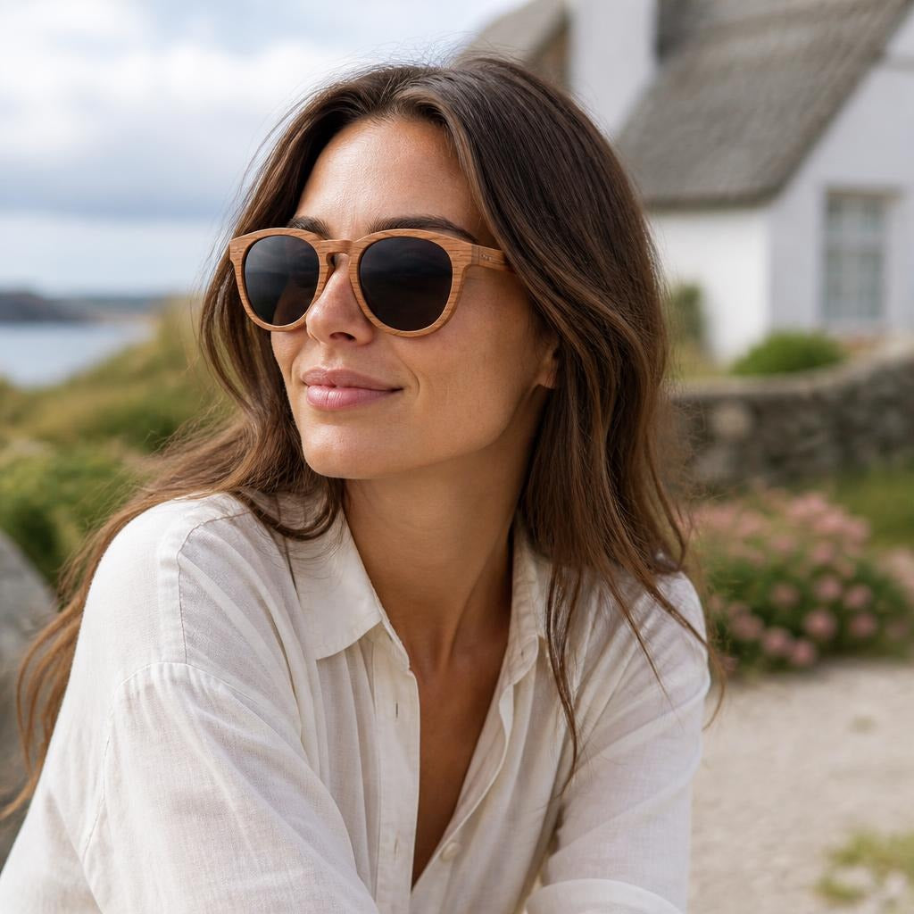 Roan Bamboo Pilot Sunglasses