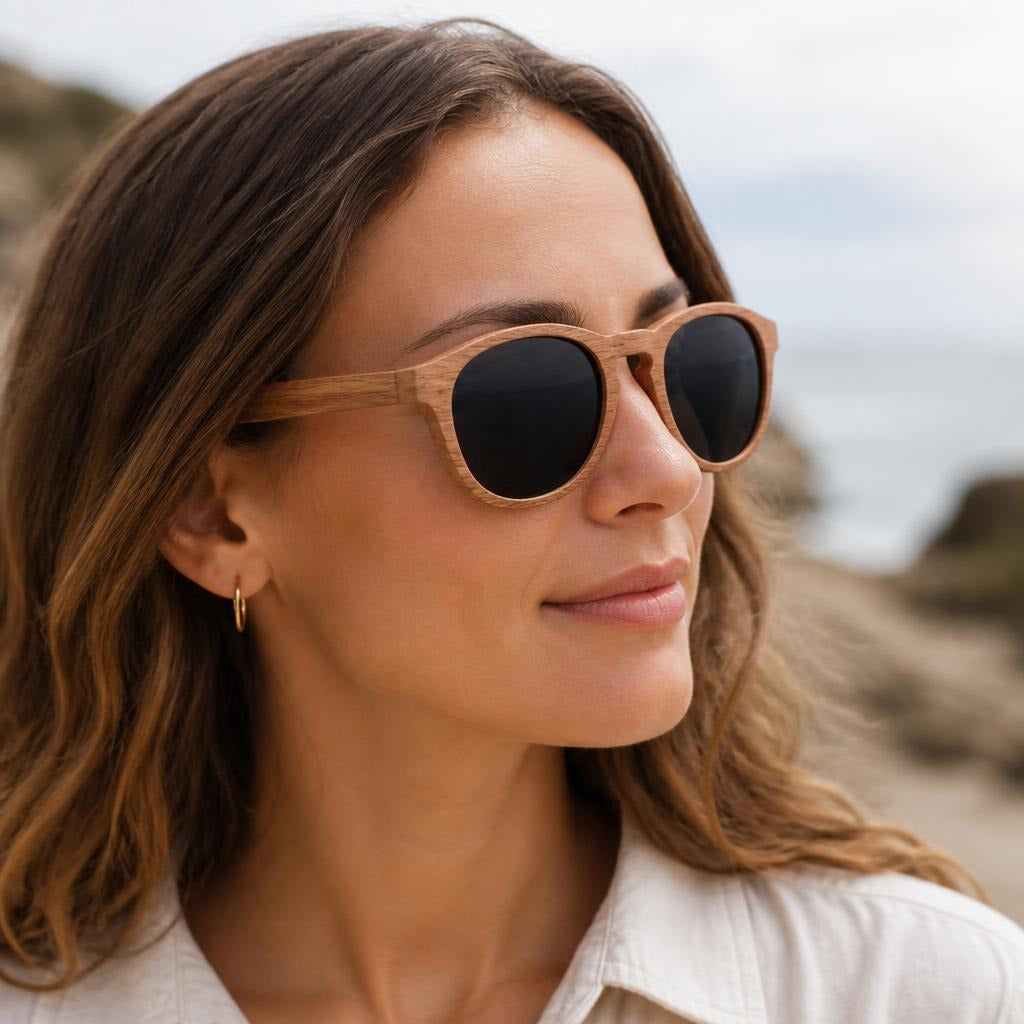 Roan Bamboo Pilot Sunglasses