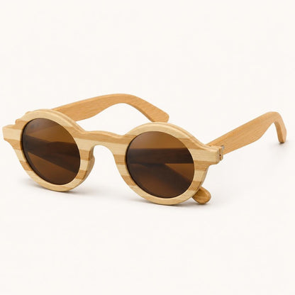 Kestrel Bamboo Oval Sunglasses